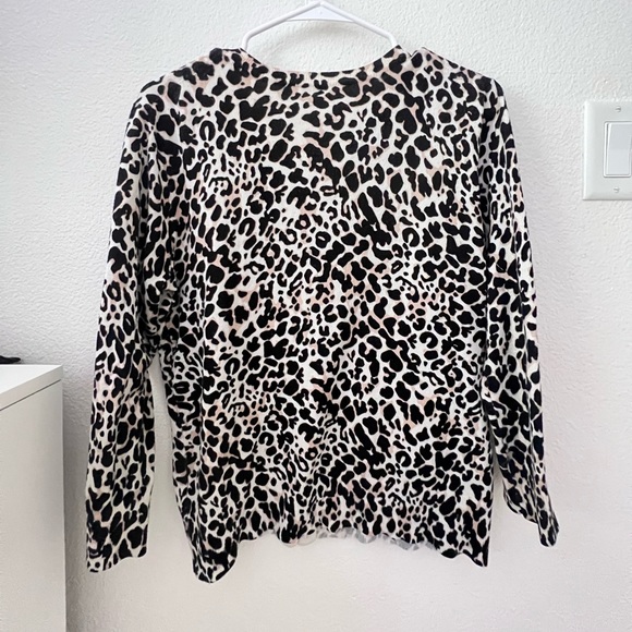 Cheeta Print Cardigan - Picture 2 of 3